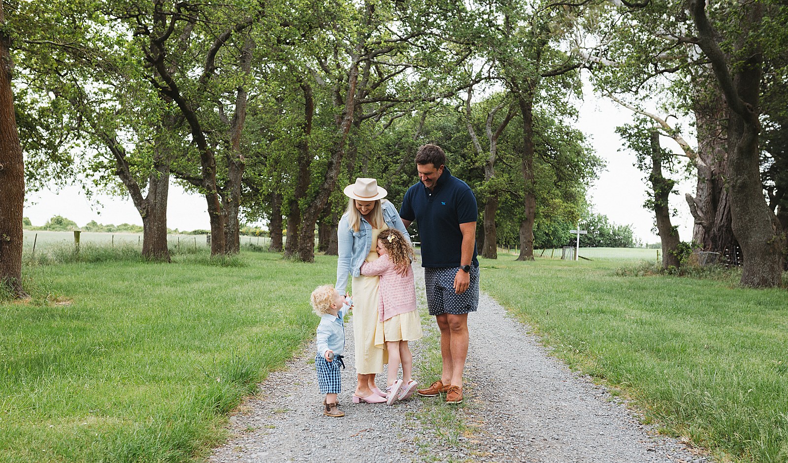 Sophie with Mark and their two kids